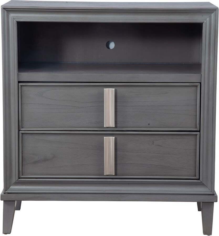 Alpine Furniture TV & Media Units - Lorraine TV Media Chest Dark Gray