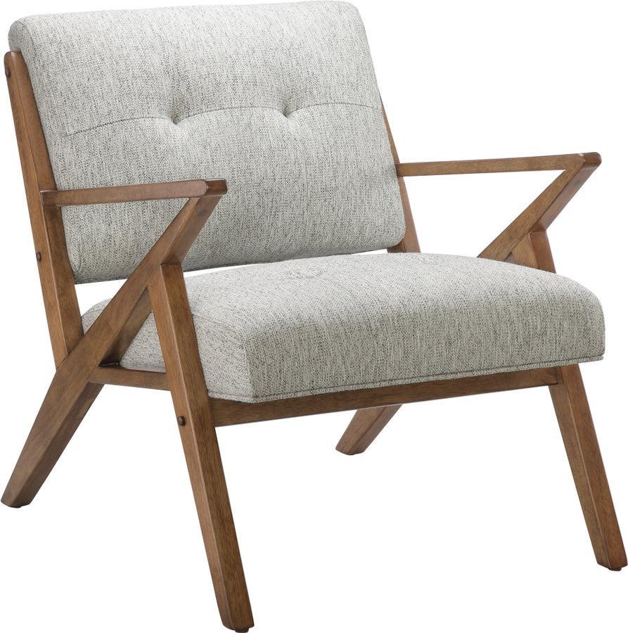 Olliix.com Accent Chairs - Lounge Chair Light Grey II110-0396