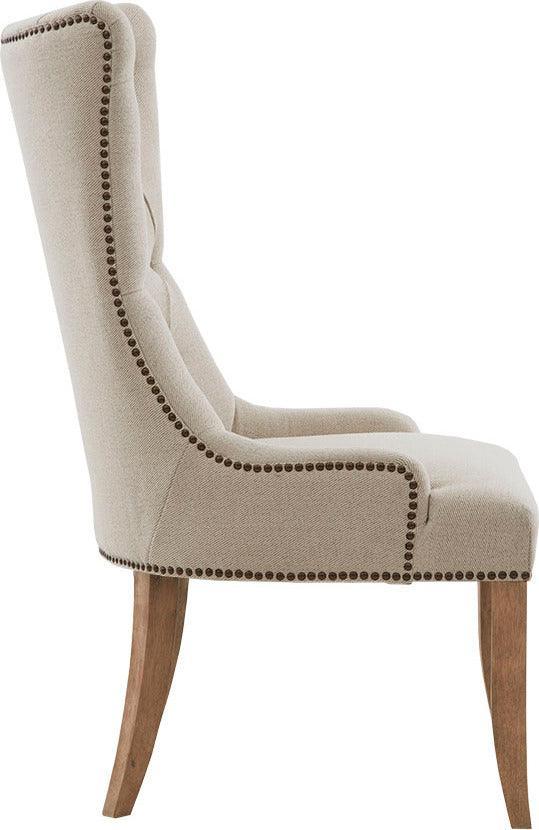 Olliix.com Accent Chairs - Lucas Button Tufted Captain Accent Chair Cream