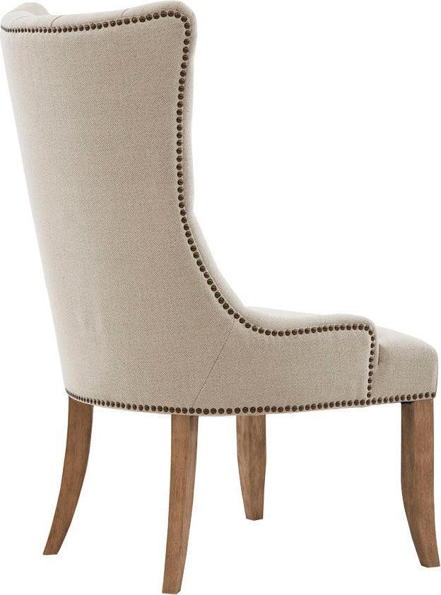 Olliix.com Accent Chairs - Lucas Button Tufted Captain Accent Chair Cream