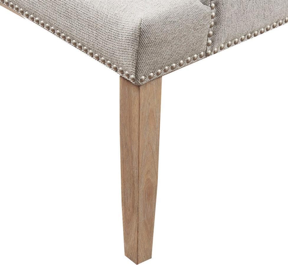 Olliix.com Accent Chairs - Lucas Button Tufted Captain Accent Chair Light Gray