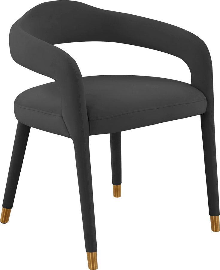 Tov Furniture Dining Chairs - Lucia Black Velvet Dining Chair