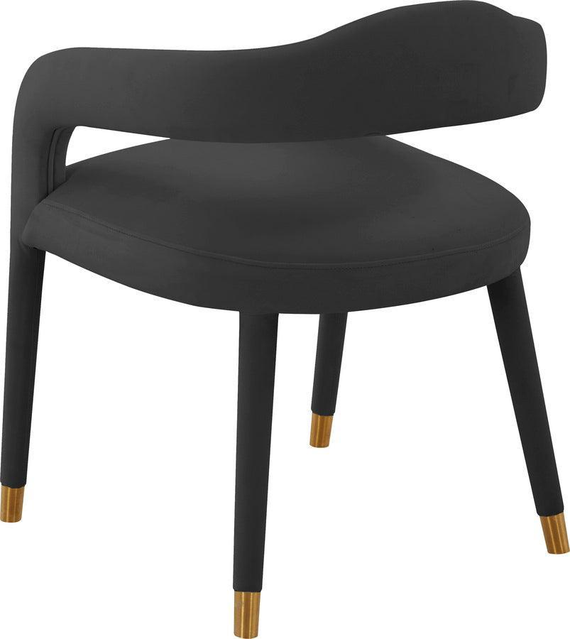 Tov Furniture Dining Chairs - Lucia Black Velvet Dining Chair