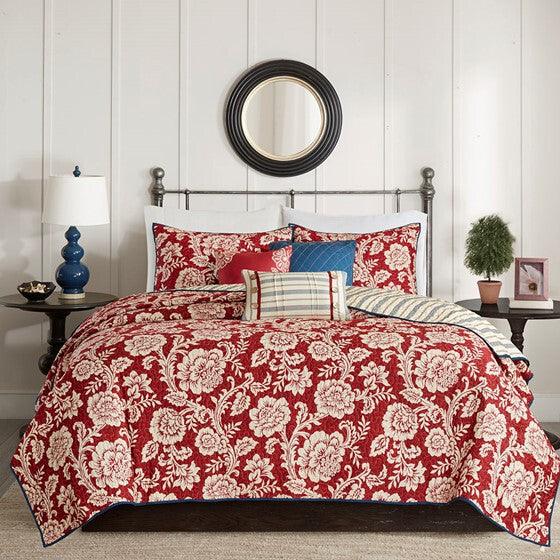 Olliix.com Comforters & Blankets - Lucy Coverlet & Bedspread Full / Queen Red