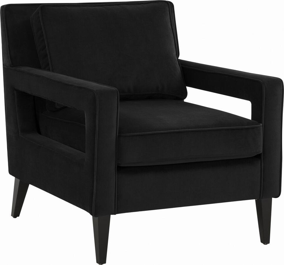Tov Furniture Accent Chairs - Luna Onyx Black Accent Chair
