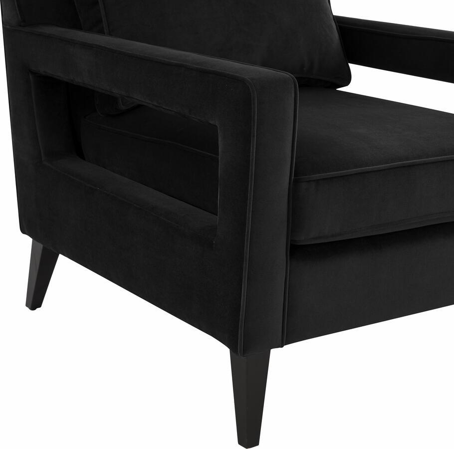 Tov Furniture Accent Chairs - Luna Onyx Black Accent Chair