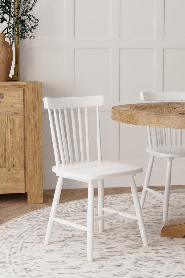 Alpine Furniture Dining Chairs - Lyra Set of 2 Side Chairs, White