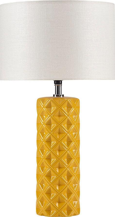 Olliix.com Table Lamps - Macey Ceramic Table Lamp Orange
