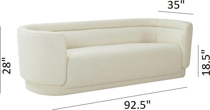 Tov Furniture Sofas & Couches - Macie Linen Sofa Cream