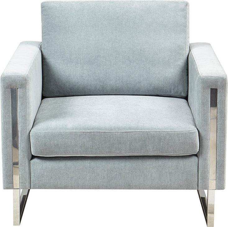 Olliix.com Accent Chairs - Madden Metal Base Accent Lounge Chair Chrome