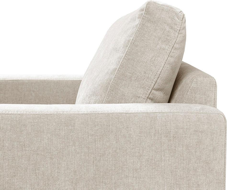 Olliix.com Accent Chairs - Madden Upholstered Metal Base Accent Lounge Chair Chrome