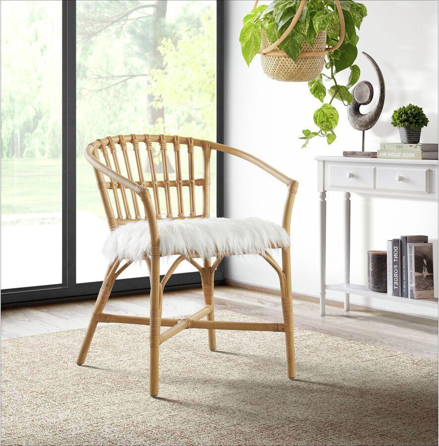 Elements Accent Chairs - Maddie Arm Chair in Antique Pine