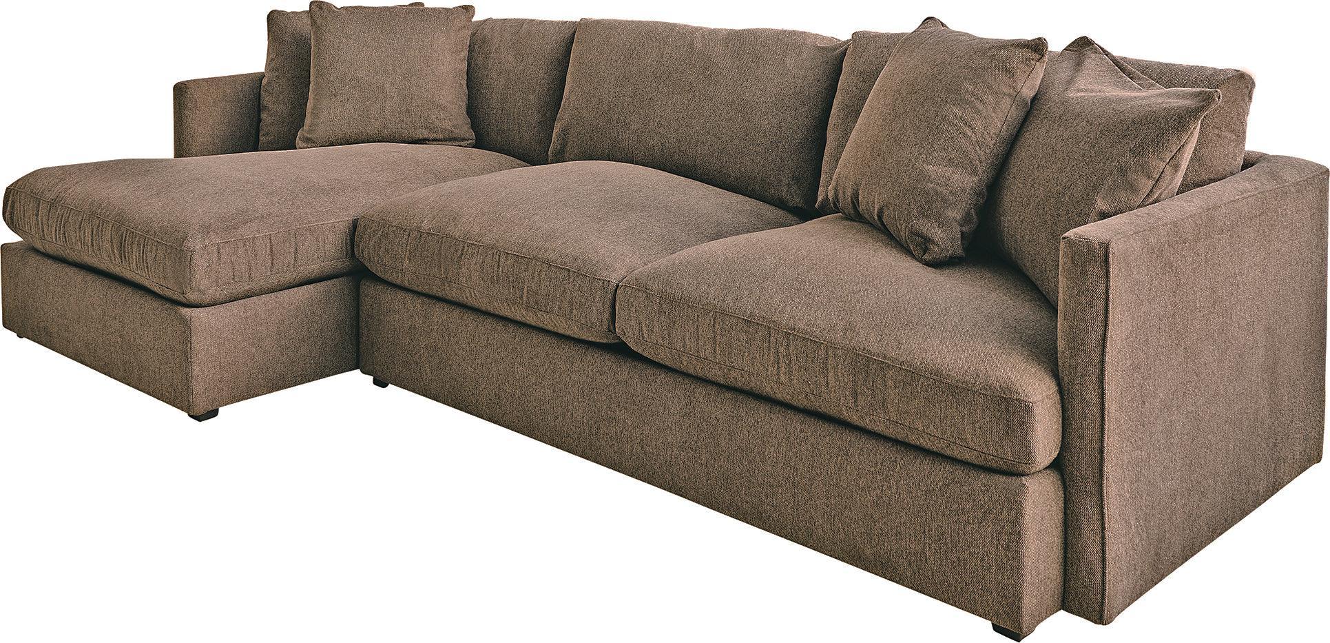 Elements Sectional Sofas - Maddox Left Arm Facing 2 Piece Sectional Set With Chaise Cocoa