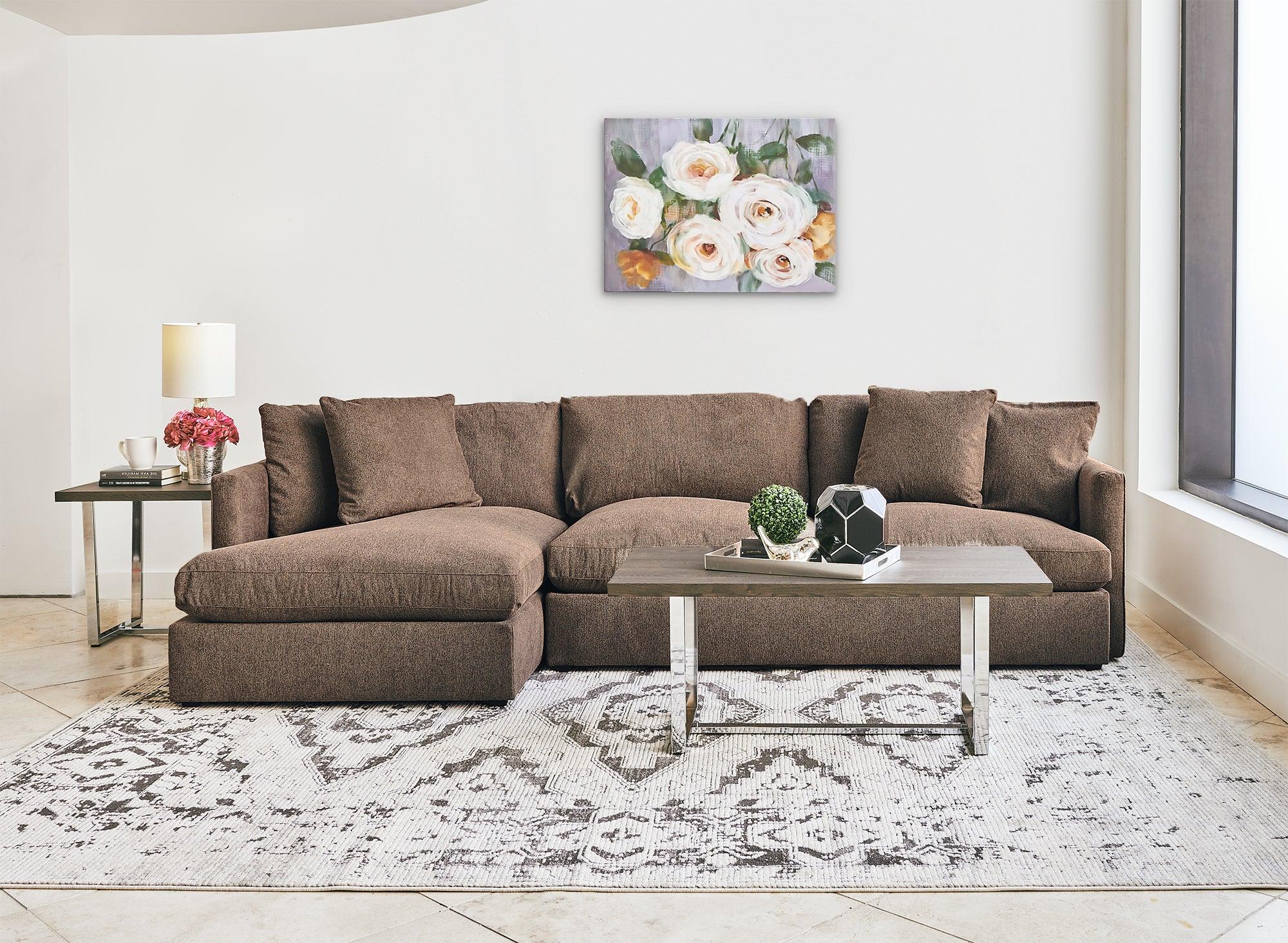 Elements Sectional Sofas - Maddox Left Arm Facing 2 Piece Sectional Set With Chaise Cocoa