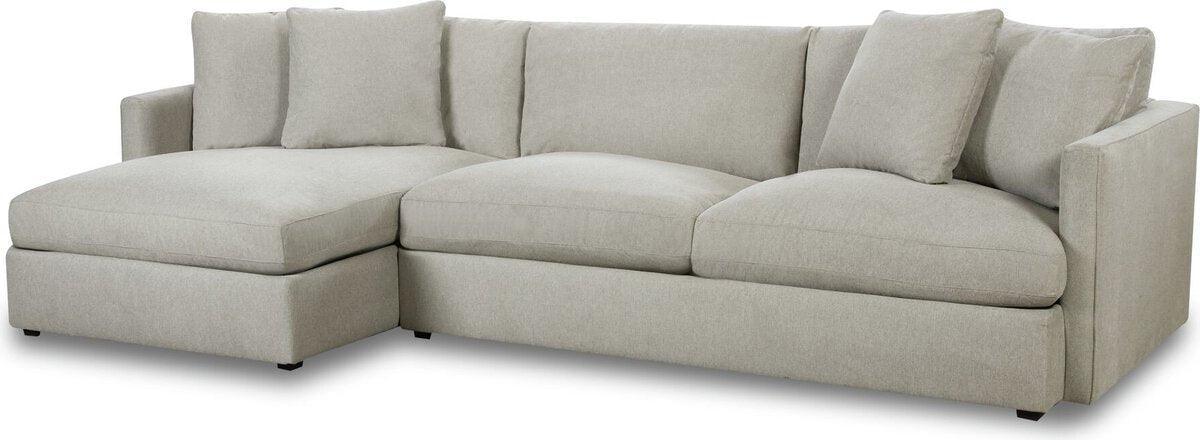 Elements Sectional Sofas - Maddox Left Arm Facing 2PC Sectional Set with Chaise in Slate