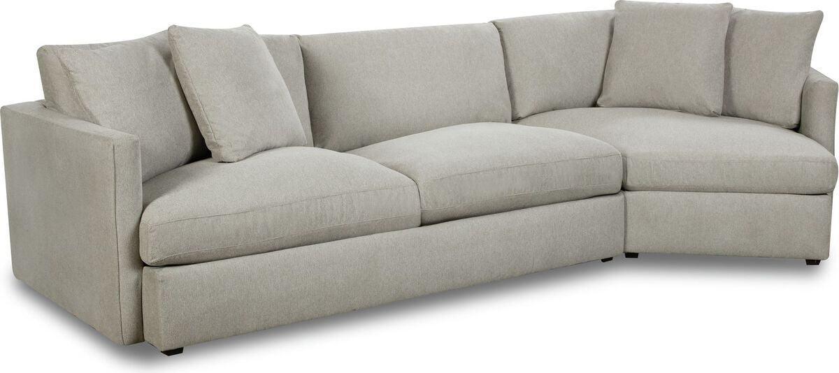 Elements Sectional Sofas - Maddox Left Arm Facing 2PC Sectional Set with Cuddler in Slate