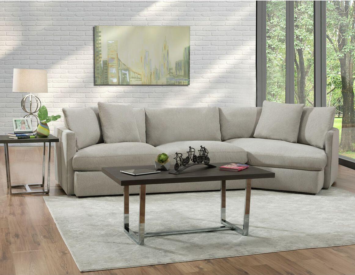 Elements Sectional Sofas - Maddox Left Arm Facing 2PC Sectional Set with Cuddler in Slate