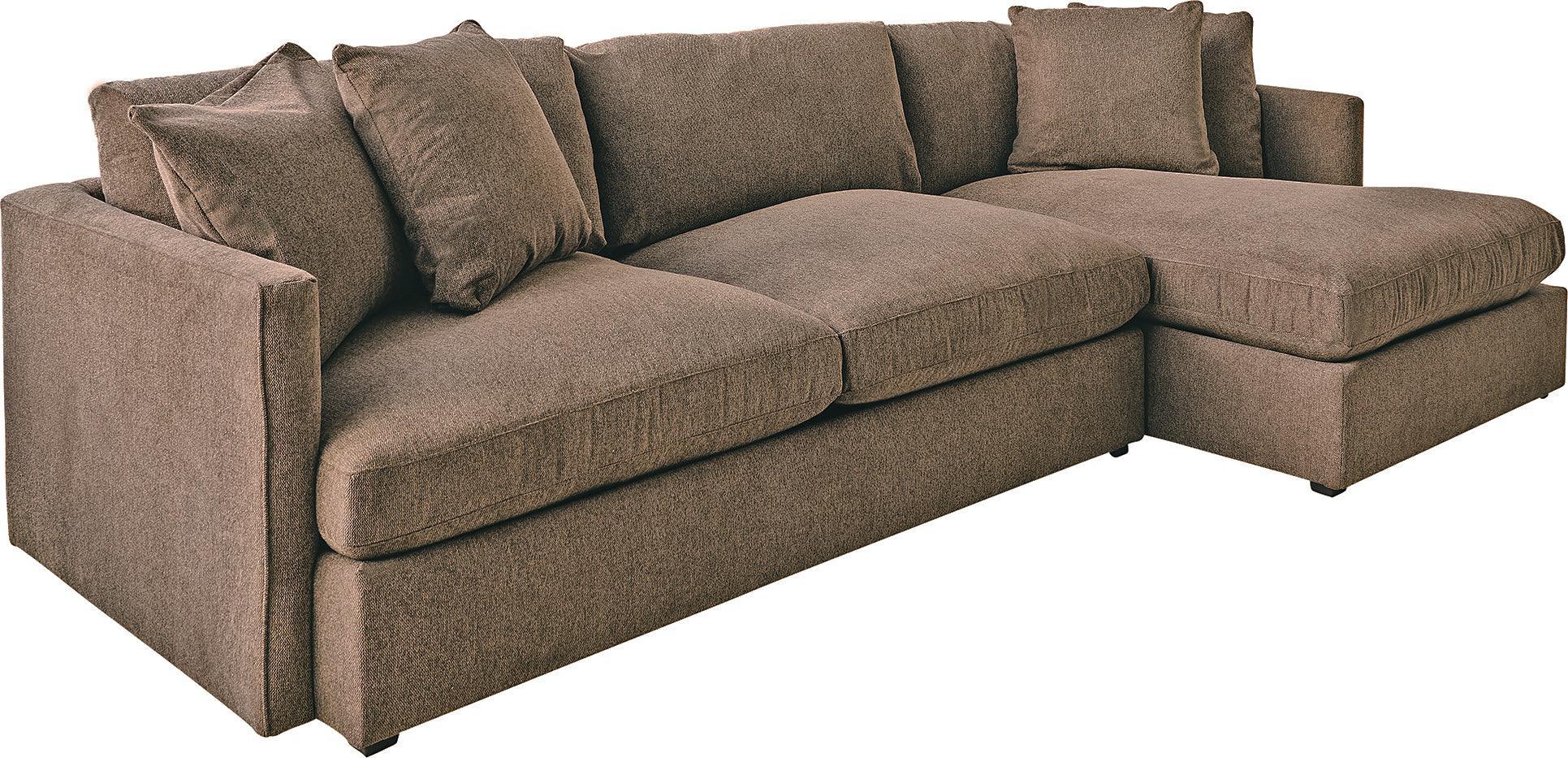 Elements Sectional Sofas - Maddox Right Arm Facing 2 Piece Sectional Set With Chaise Cocoa