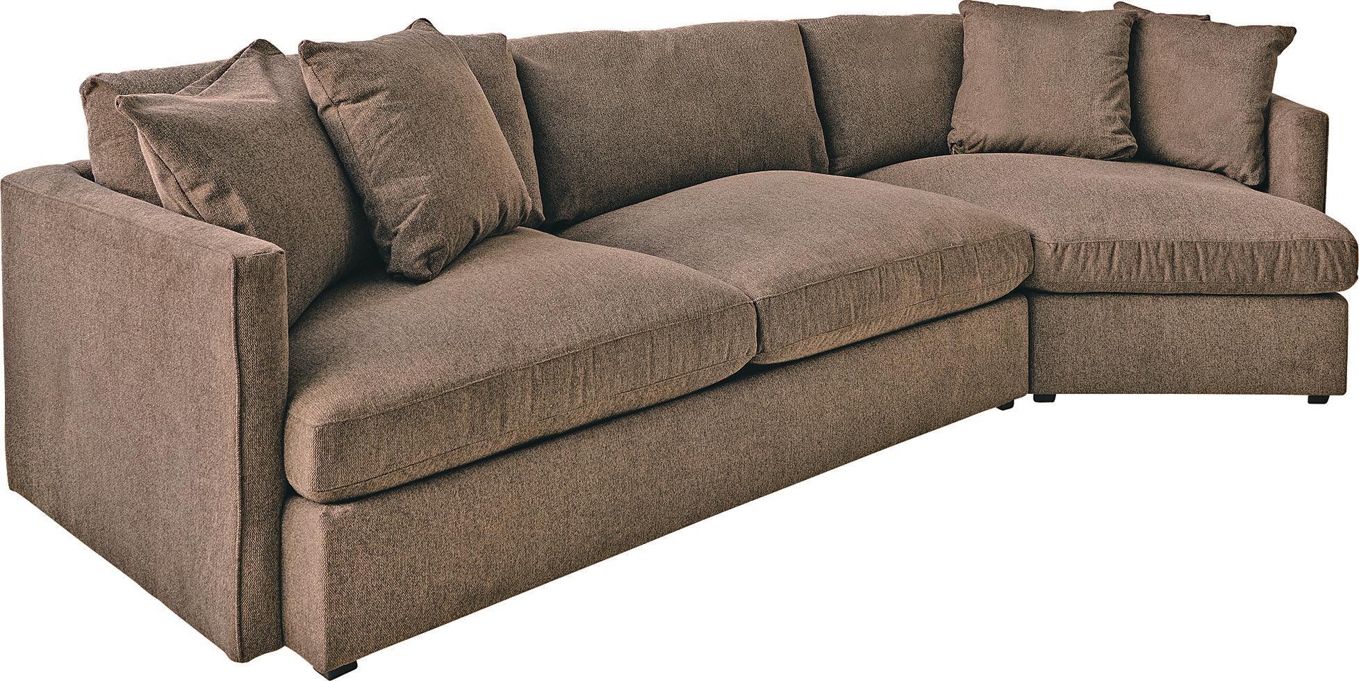 Elements Sectional Sofas - Maddox Right Arm Facing 2 Piece Sectional Set With Cuddler Cocoa