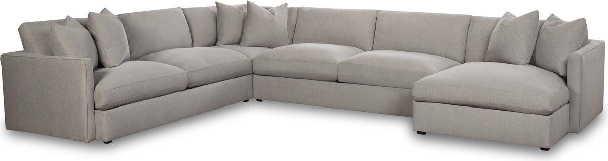 Elements Sectional Sofas - Maddox Right Arm Facing 4PC Sectional Set in Slate Slate