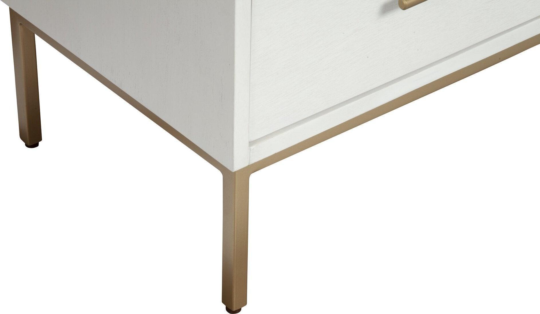 Alpine Furniture Nightstands & Side Tables - Madelyn Two Drawer Nightstand White