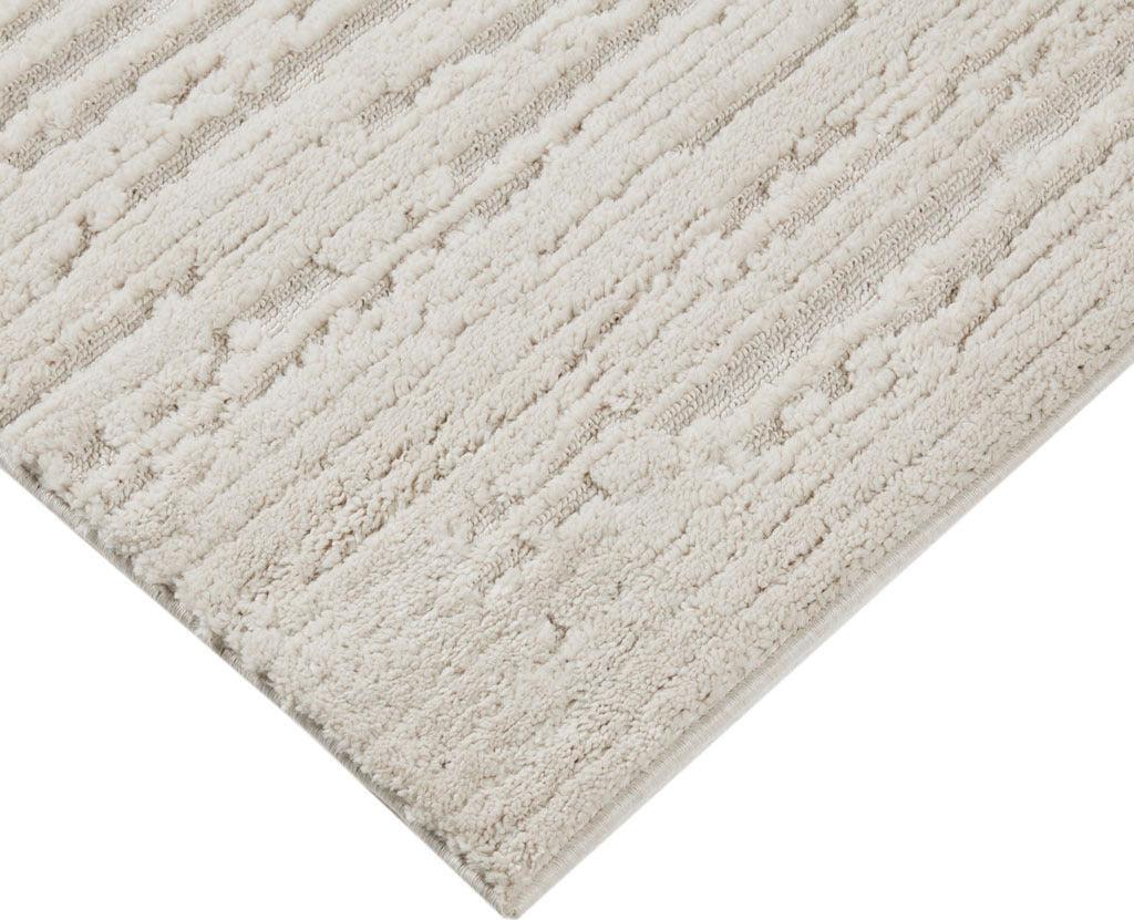 Olliix.com Indoor Rugs - Madis Modern Terni Textured Indoor Area Rug 8x10ft Cream