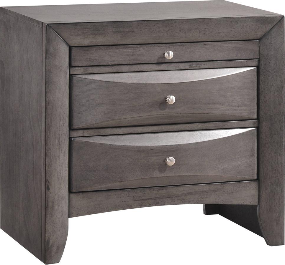 Elements Bedroom Sets - Madison King Storage 6PC Bedroom Set Gray