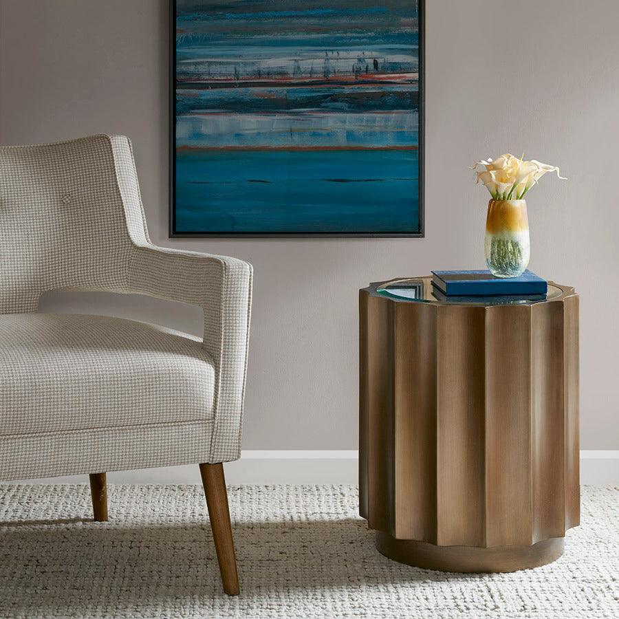 Olliix.com Side & End Tables - Madison Park Valentina Accent Table Bronze