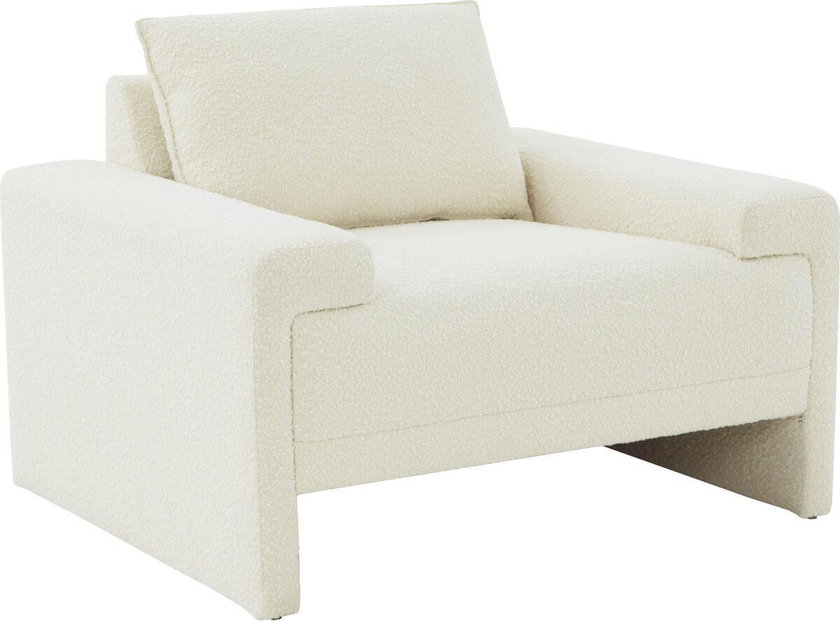 Tov Furniture Accent Chairs - Maeve Cream Boucle Accent Chair