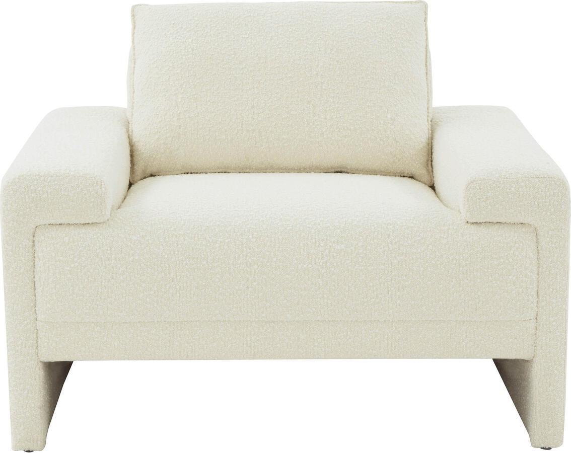 Tov Furniture Accent Chairs - Maeve Cream Boucle Accent Chair