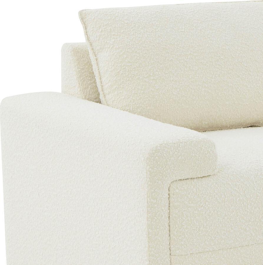 Tov Furniture Accent Chairs - Maeve Cream Boucle Accent Chair
