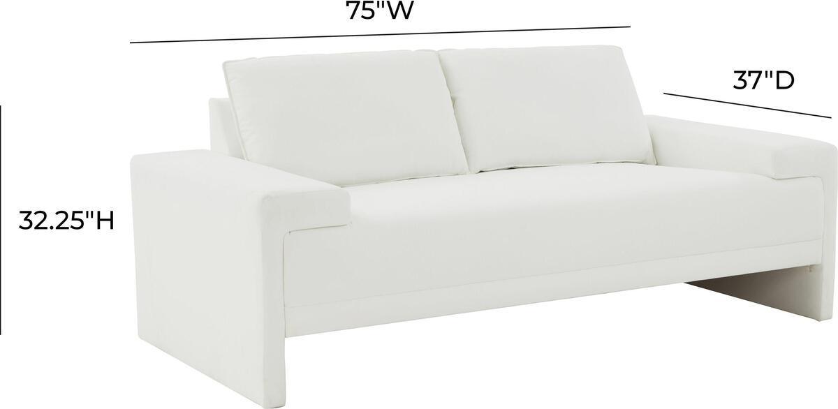 Tov Furniture Loveseats - Maeve Pearl Loveseat