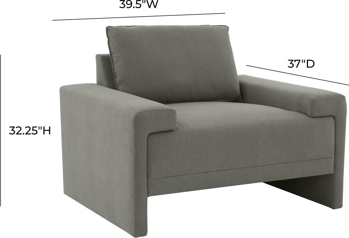 Tov Furniture Accent Chairs - Maeve Slate Accent Chair