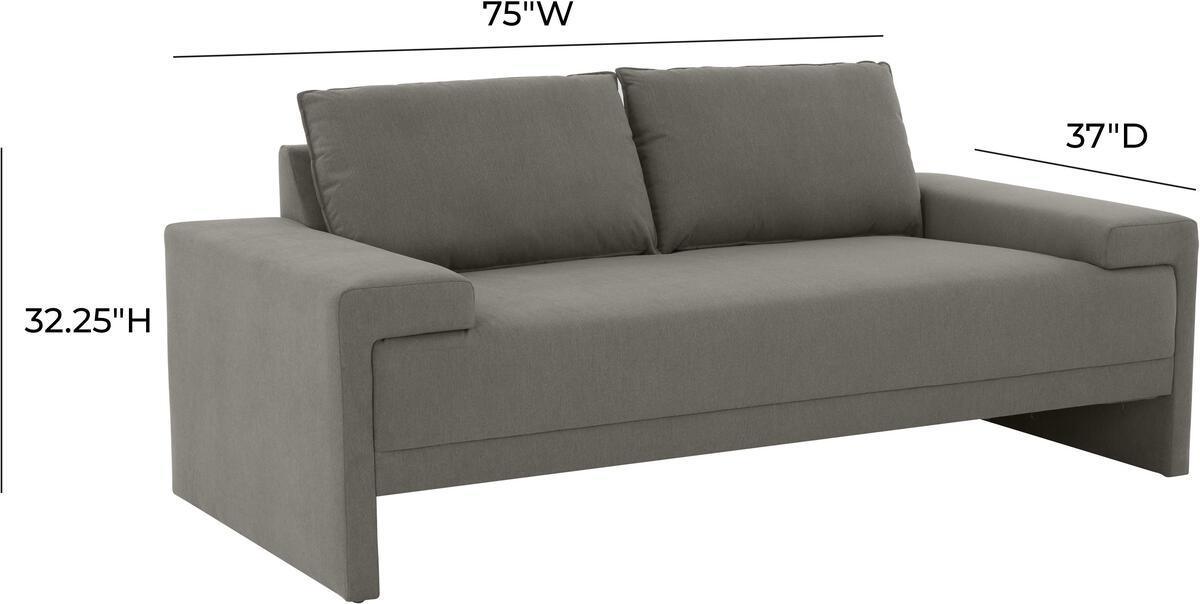 Tov Furniture Loveseats - Maeve Slate Loveseat