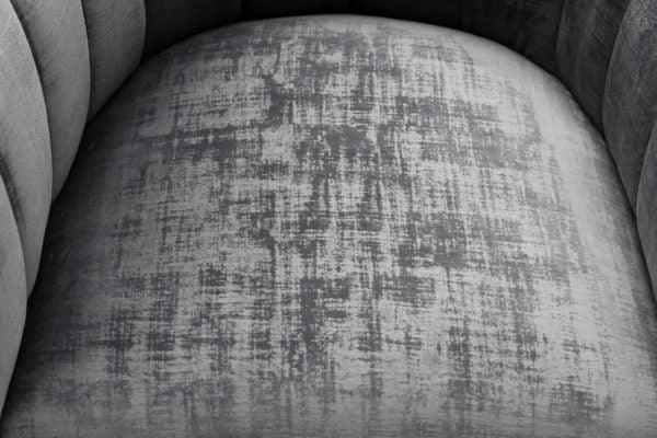 Tov Furniture Accent Chairs - Magnolia Slub Grey Chair With Silver Base