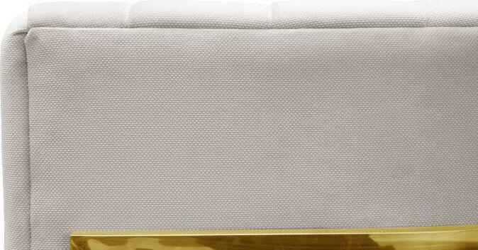 Tov Furniture Accent Chairs - Magnolia Spotted Cream Chair with Gold