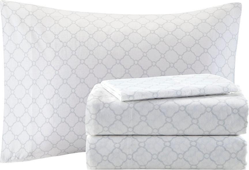 Olliix.com Comforters & Blankets - Maible Modern Complete Comforter and Cotton Sheet Set Aqua Full