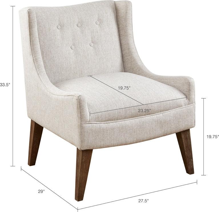 Olliix.com Accent Chairs - Malabar Accent Chair Cream