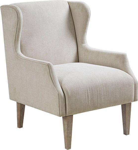 Olliix.com Accent Chairs - Malcom Wing Back Accent Chair Brown