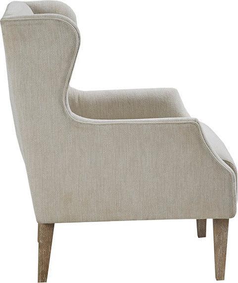 Olliix.com Accent Chairs - Malcom Wing Back Accent Chair Brown