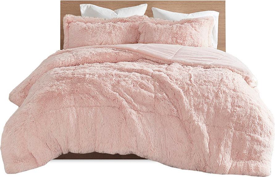 Olliix.com Comforters & Blankets - Malea Full/Queen Comforter (Set) Blush