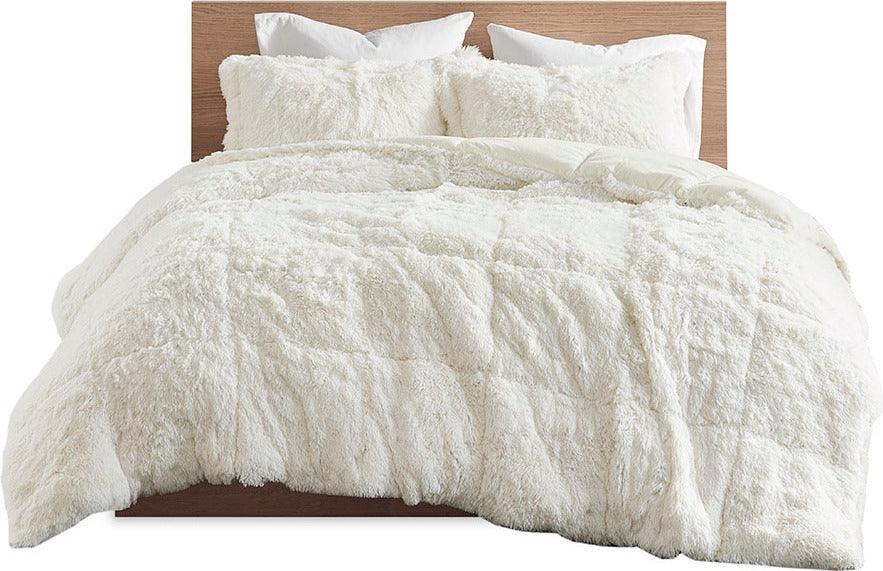 Olliix.com Comforters & Blankets - Malea Full/Queen Comforter (Set) Ivory