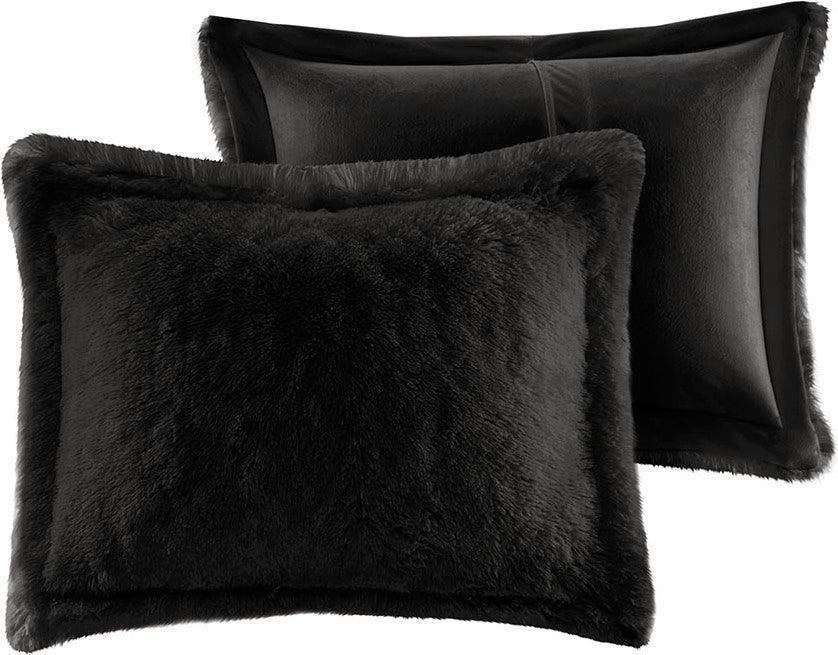 Olliix.com Comforters & Blankets - Malea King/Cal King Comforter (Set) Black