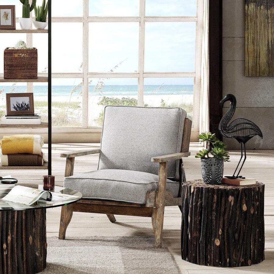 Olliix.com Accent Chairs - Malibu Accent Chair Reclaimed Gray