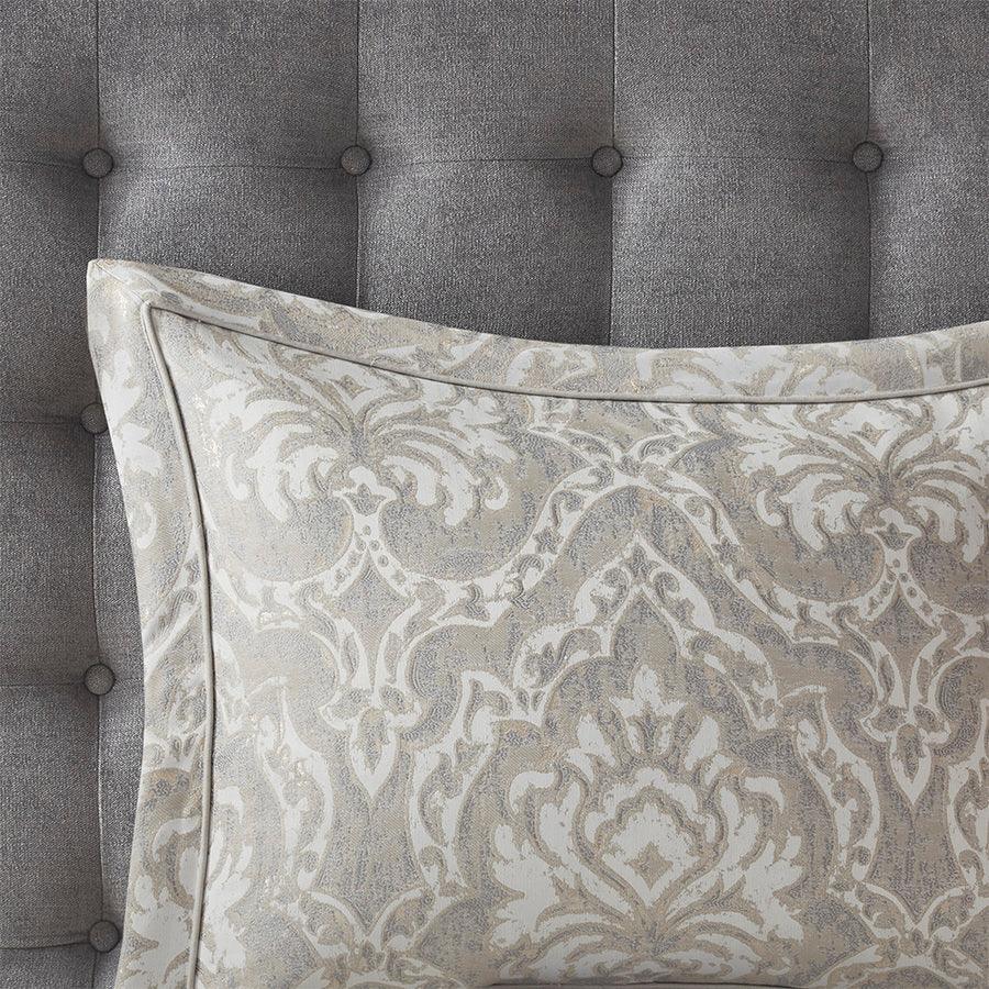 Olliix.com Comforters & Blankets - Manor Lodge/Cabin Comforter Set Gray Queen