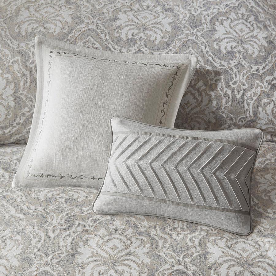 Olliix.com Comforters & Blankets - Manor Lodge/Cabin Comforter Set Gray Queen