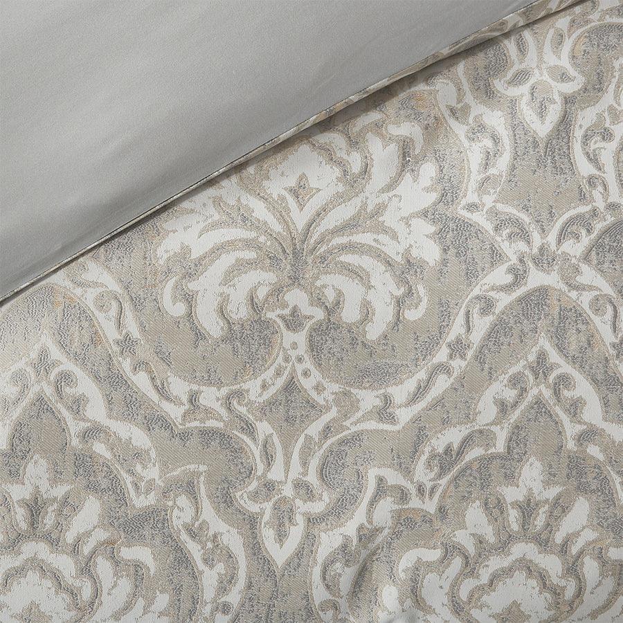 Olliix.com Comforters & Blankets - Manor Lodge/Cabin Comforter Set Gray Queen