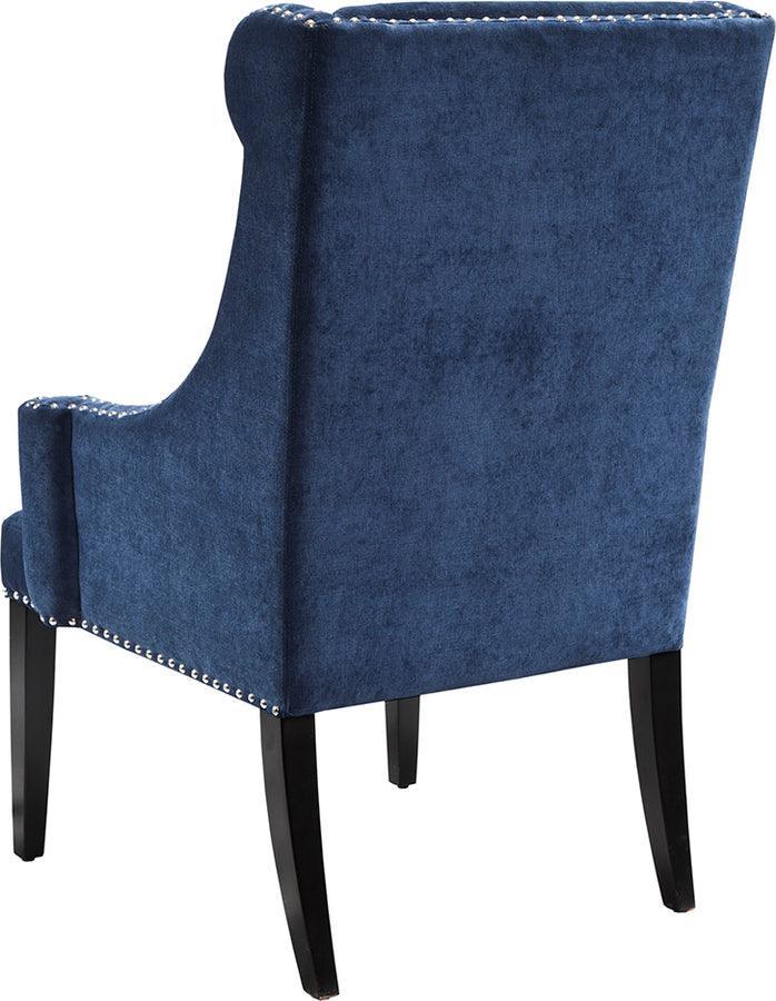 Olliix.com Accent Chairs - Marcel High Back Wing Chair Blue