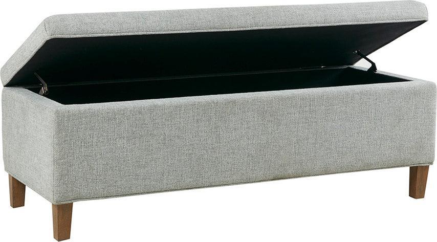 Olliix.com Benches - Marcie 48" Upholstered Storage Bench Blue