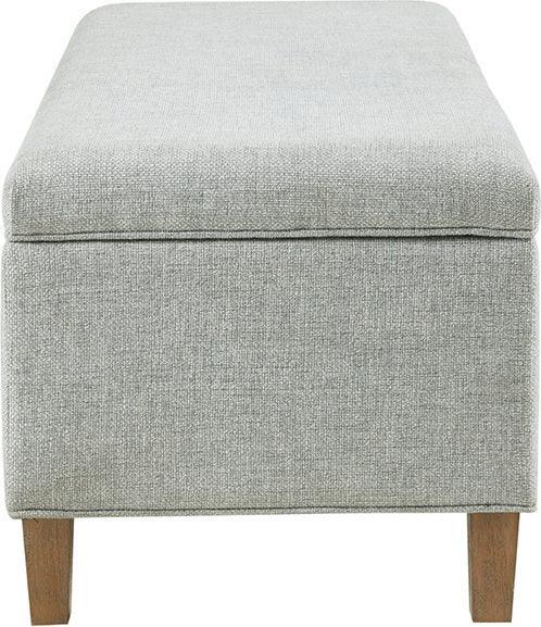 Olliix.com Benches - Marcie 48" Upholstered Storage Bench Blue